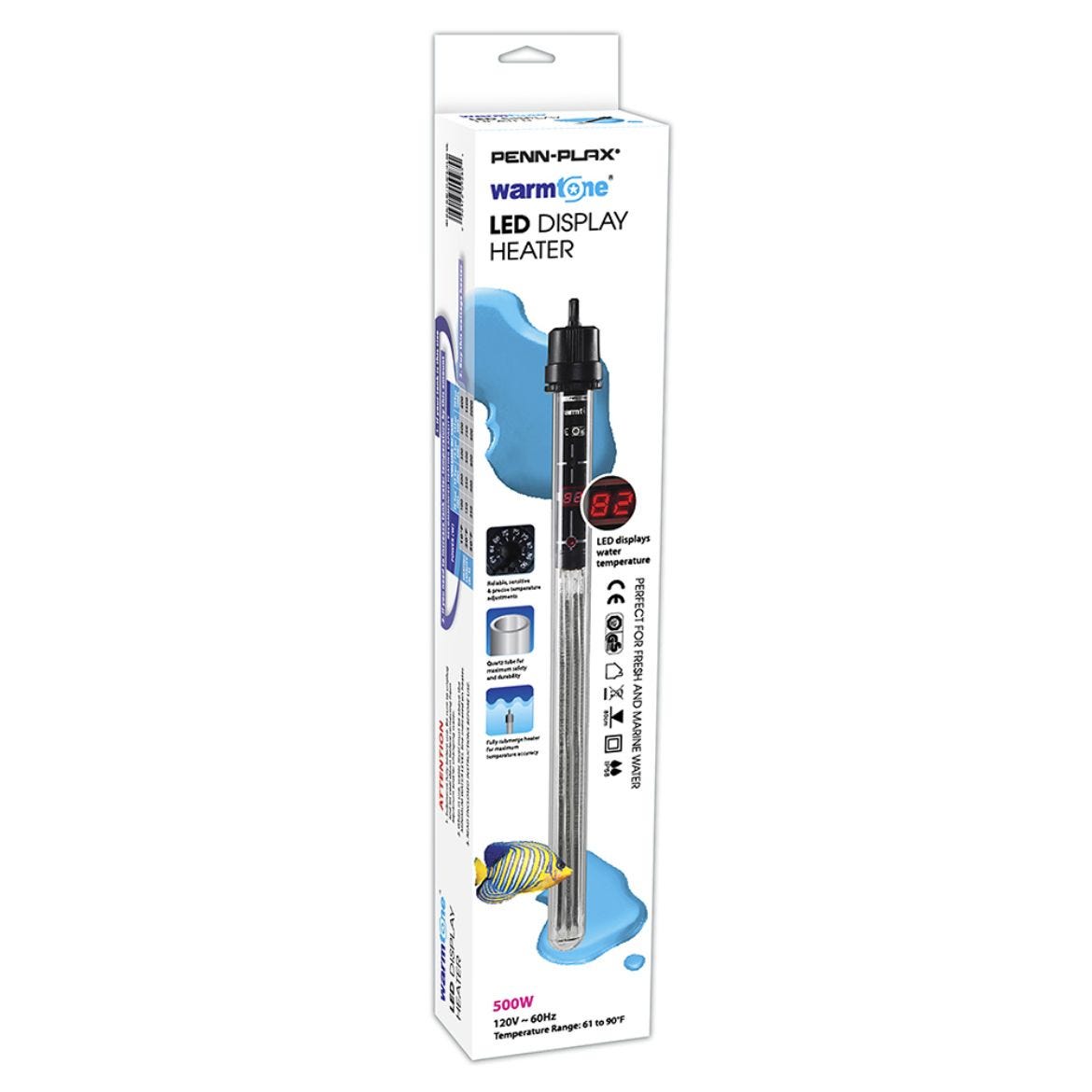 Penn-Plax Cascade Heat Deluxe 500w Submersible Heater