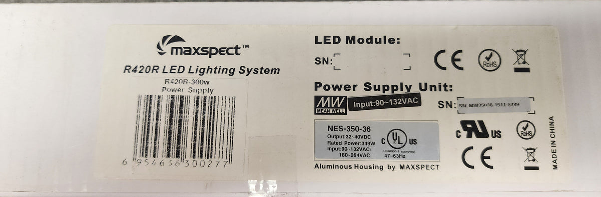 Clearance CL-229 - Maxspect R420R -300 Power Supply