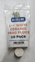 Ceramic Round White 1-1/8" Frag Plugs - 10 Pack