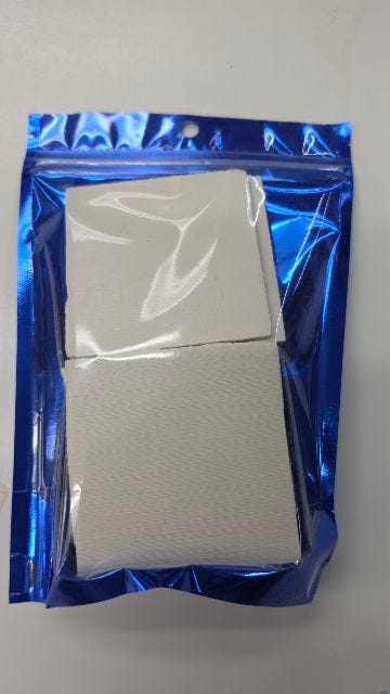 BlueLine 3" White Ceramic Coral Square Tile 10/pack