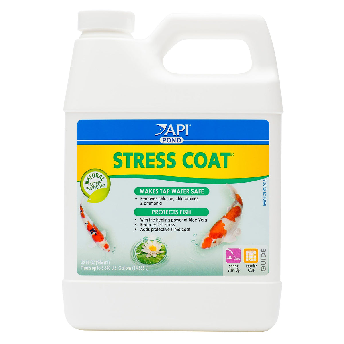 API Pond Stress Coat Pond Water Conditioner 32 Oz Bottle - EXPIRED