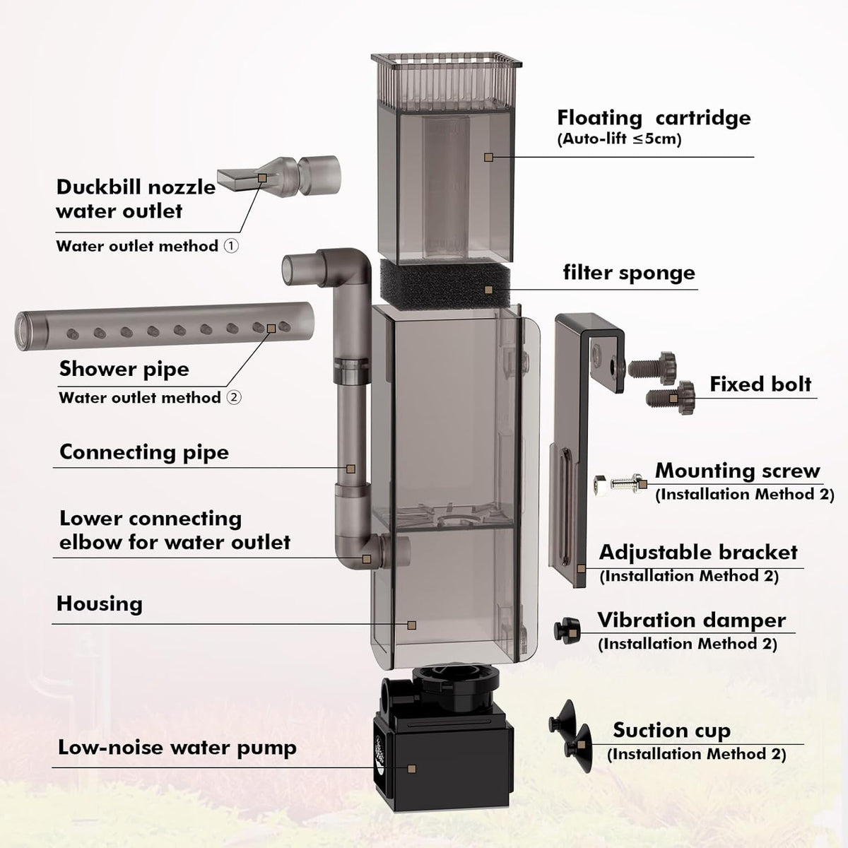 Hygger Aquarium Surface Skimmer
