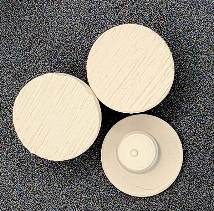 BlueLine 3/4" White Ceramic Frag Plugs 25/pack