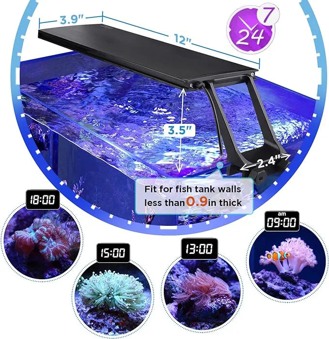 Hygger Clip On Saltwater Aquarium LED Light