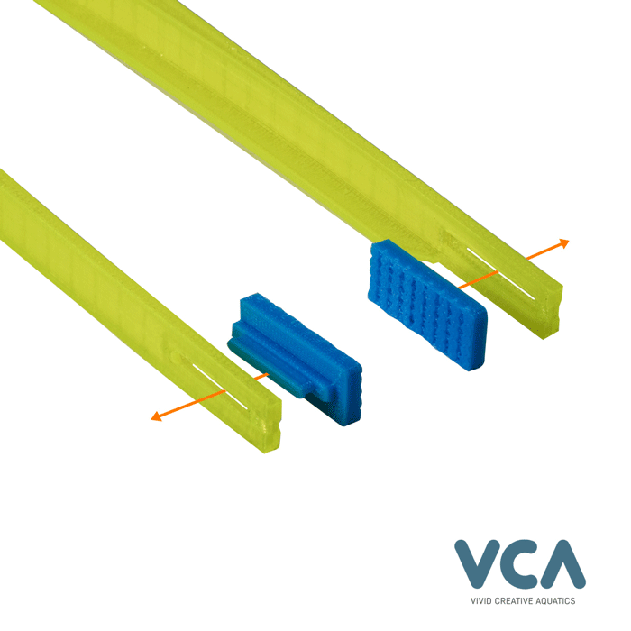 VCA 11" Never-Rust Floating Aquarium Tweezers - Sunset Orange