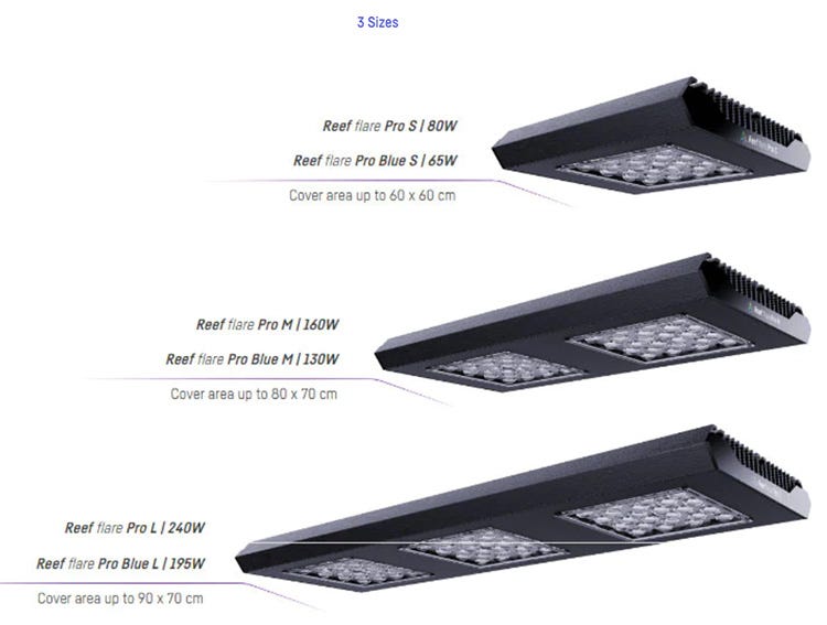 Reef Factory Reef Flare Pro Blue 65W (Black) Small