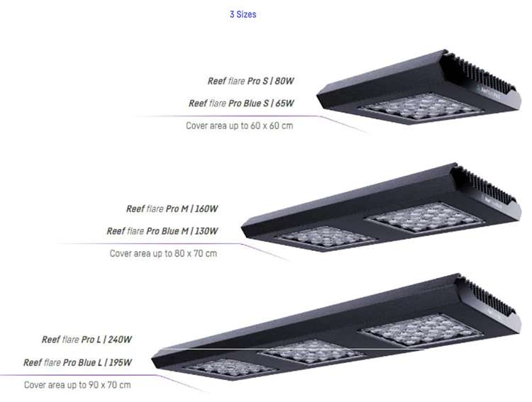 Reef Factory Reef Flare Pro Blue 195W (Black) Large