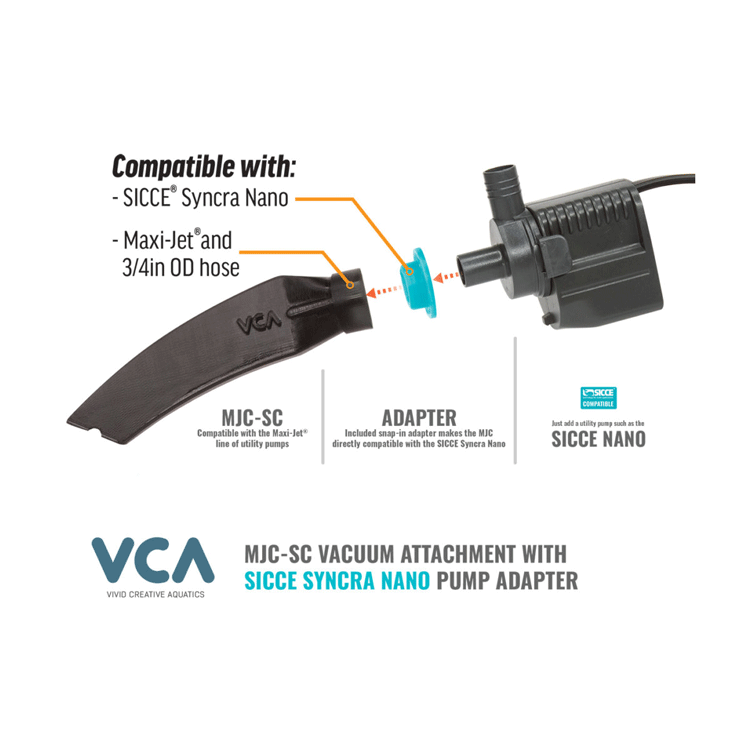 VCA Maxi-Jet Crevice Tool with SICCE Nano Adapter