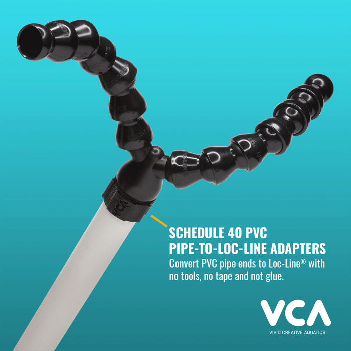 VCA 1/2" Schedule 40 PVC to 1/2" Loc-Line Slip-fit Adapter
