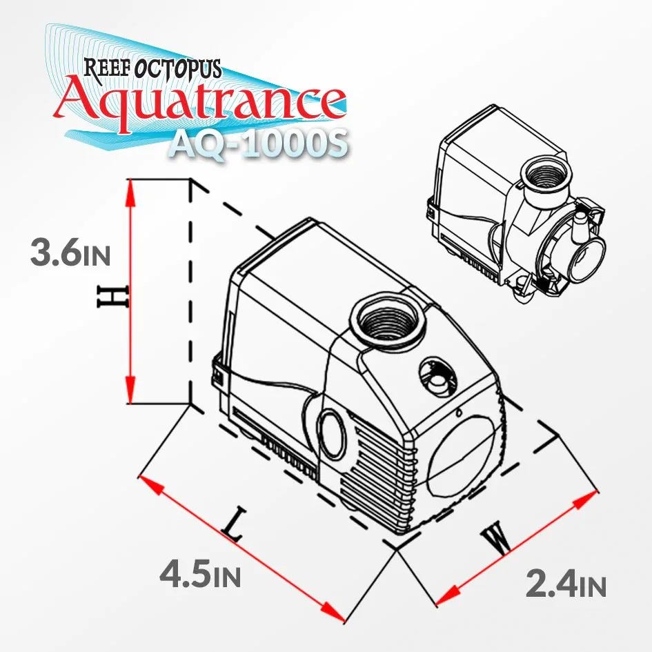 Reef Octopus Aquatrance 1000s Skimmer Pump