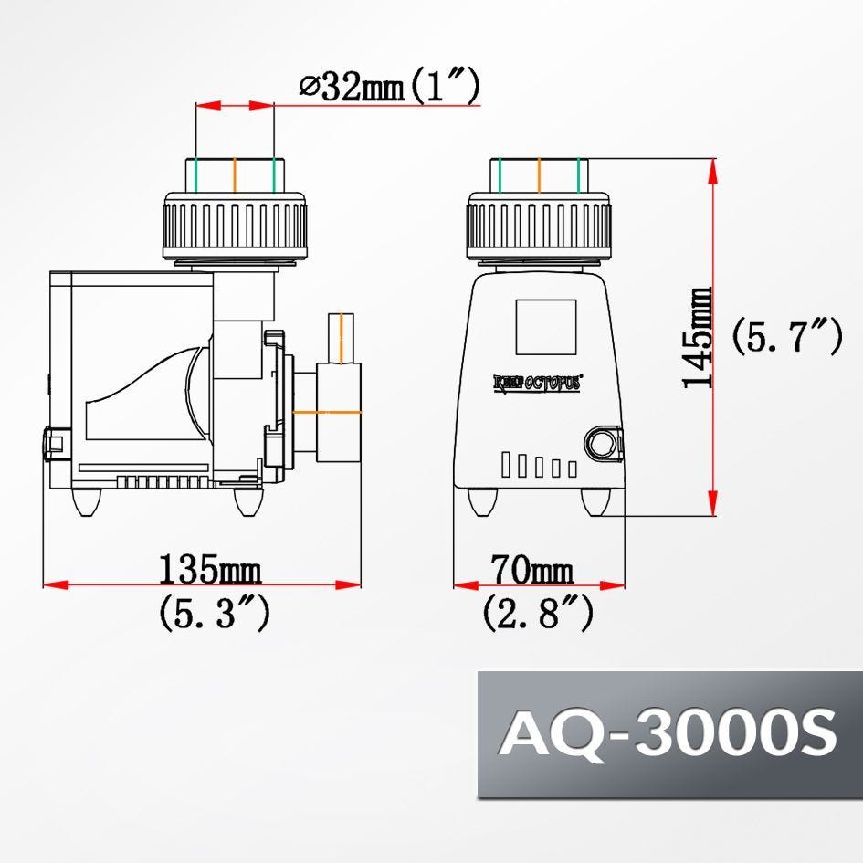 Reef Octopus Aquatrance 3000s Skimmer Pump