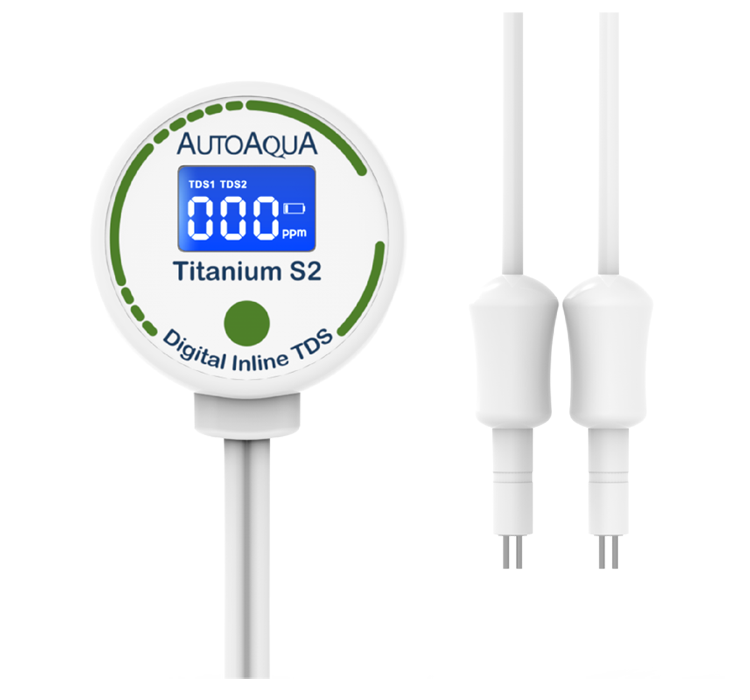AutoAqua Digital Inline TDS - Titanium S2