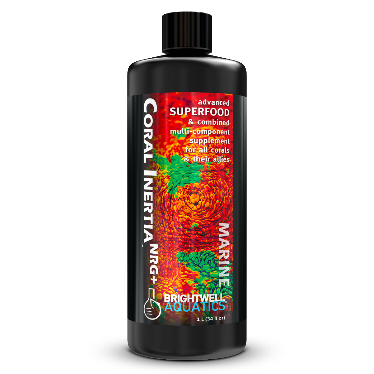 Brightwell Coral Inertia NRG+ - Advanced Coral Superfood - 1000 ml / 34 fl. oz.