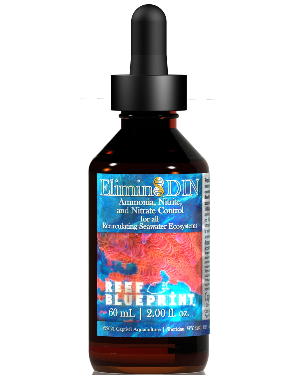 Captiv8 Reef Blueprint Elimin8 DIN 355mL - Ammonia, Nitrtite & Nitrate Control