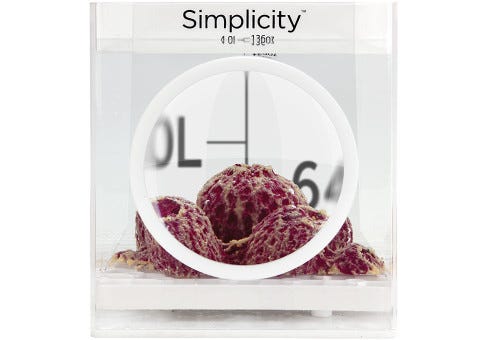 Simplicity Coral Dipping Container