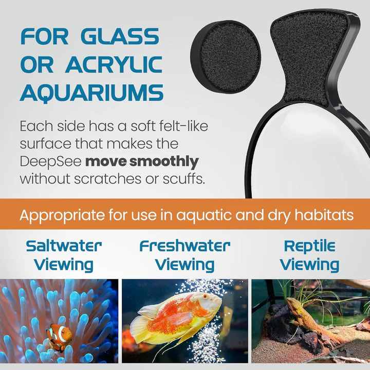 Flipper Deep See Magnetic Aquarium Viewer 4"