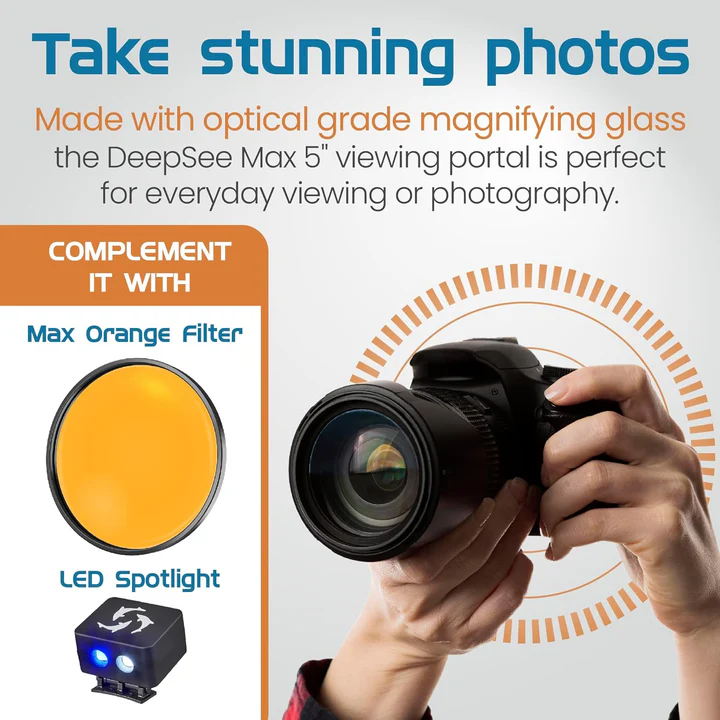 Flipper Deep See Magnetic Aquarium Viewer 4"