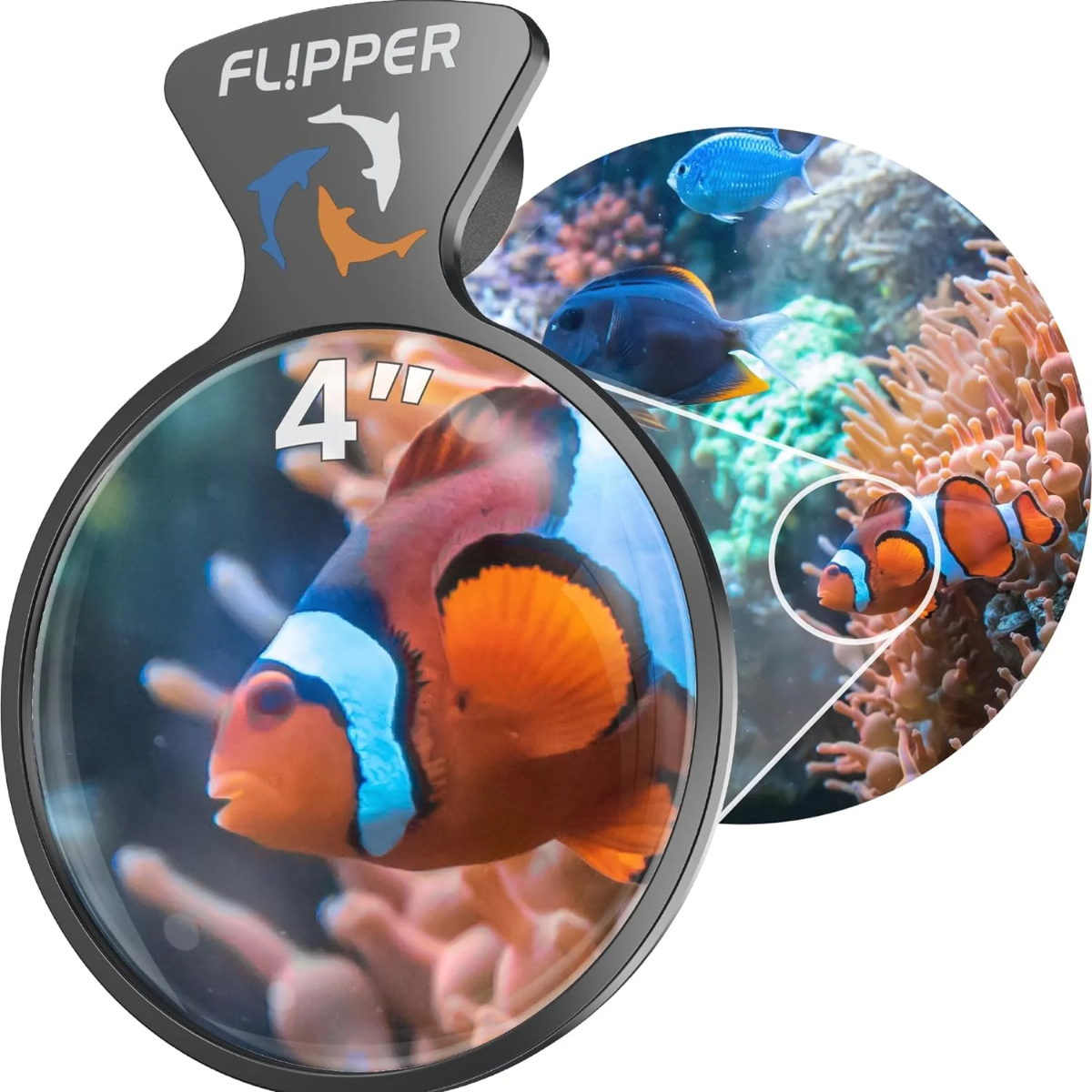 Flipper Deep See Magnetic Aquarium Viewer 4"