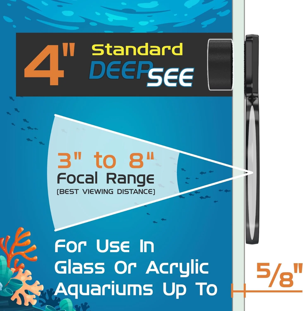 Flipper Deep See Magnetic Aquarium Viewer 4"