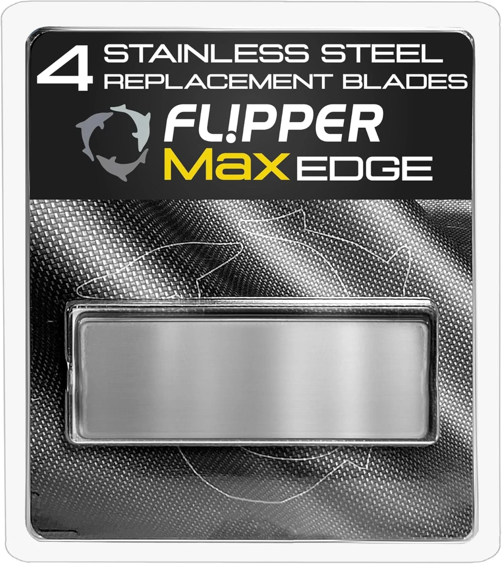 Flipper Edge MAX Stainless Steel Replacement Blades - 4 Pack