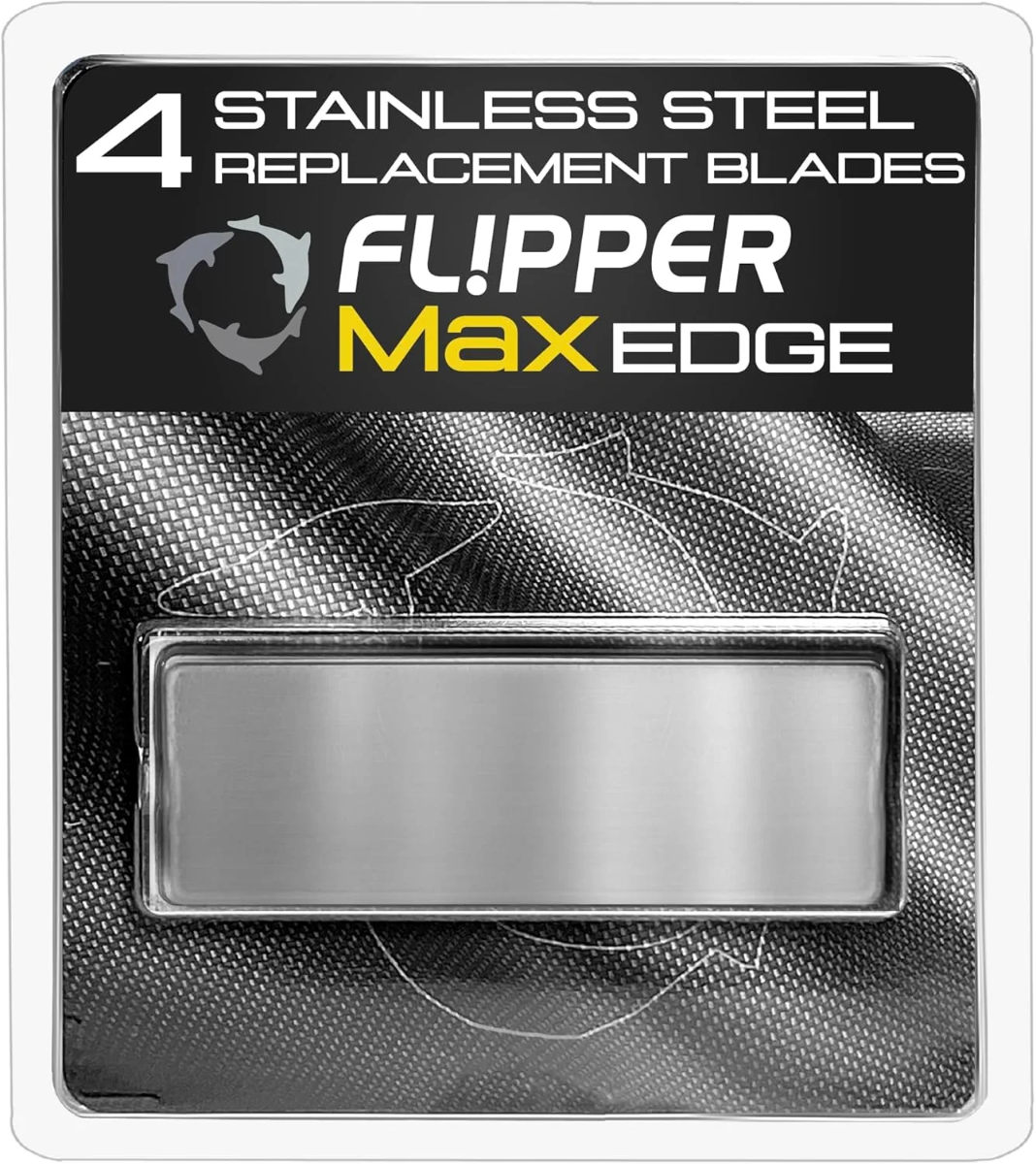 Flipper Edge MAX Stainless Steel Replacement Blades - 4 Pack