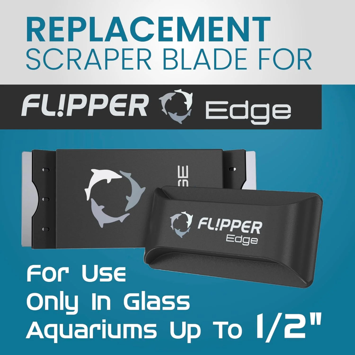 Flipper Edge STANDARD Stainless Steel Replacement Blades - 4 Pack