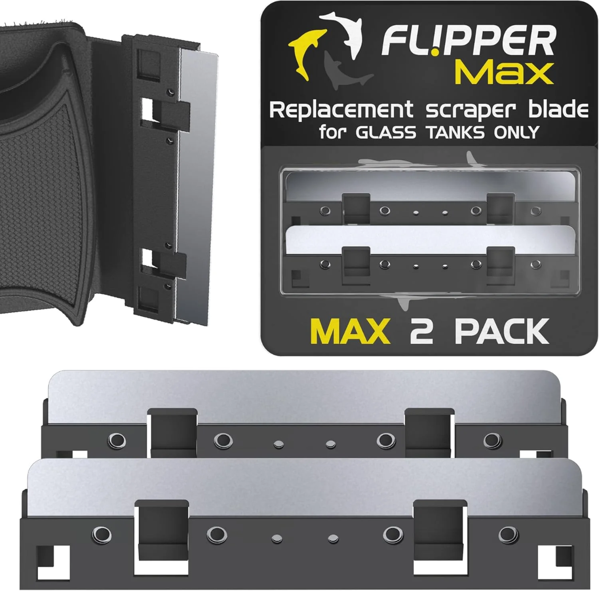 Flipper MAX Stainless Steel Replacement Blades - 2 Pack