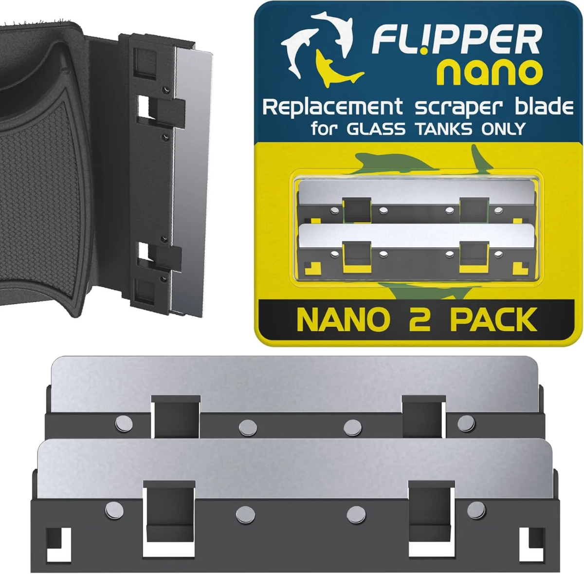 Flipper Float NANO - Stainless Steel Replacement Blades - 2 Pack