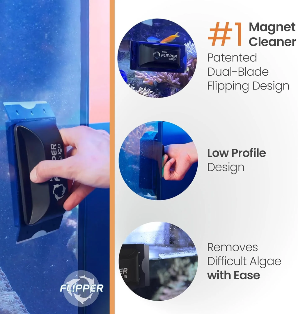 Flipper Edge Floating Magnetic Algae Cleaner STANDARD