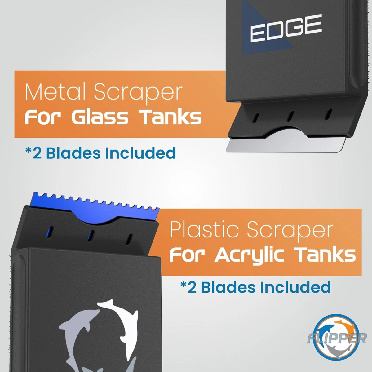Flipper Edge Floating Magnetic Algae Cleaner STANDARD