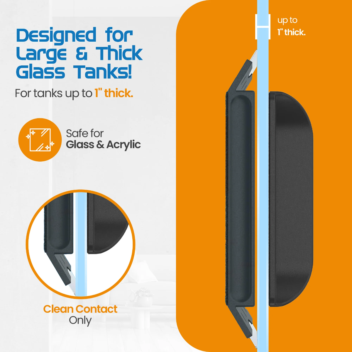 Flipper Edge Floating Magnetic Algae Cleaner MAX