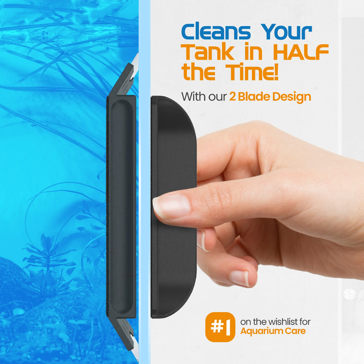 Flipper Edge Floating Magnetic Algae Cleaner MAX