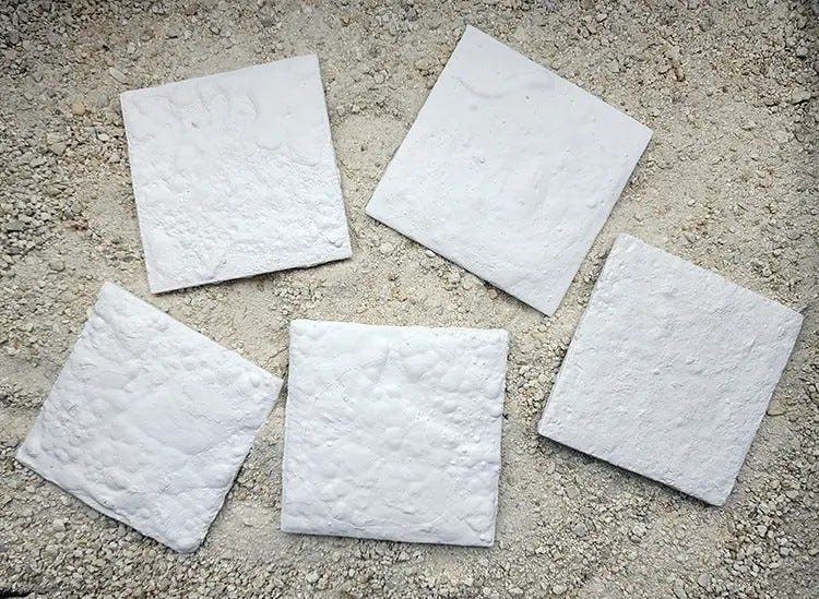 Ceramic White 3" Frag Tiles - 10 Pack