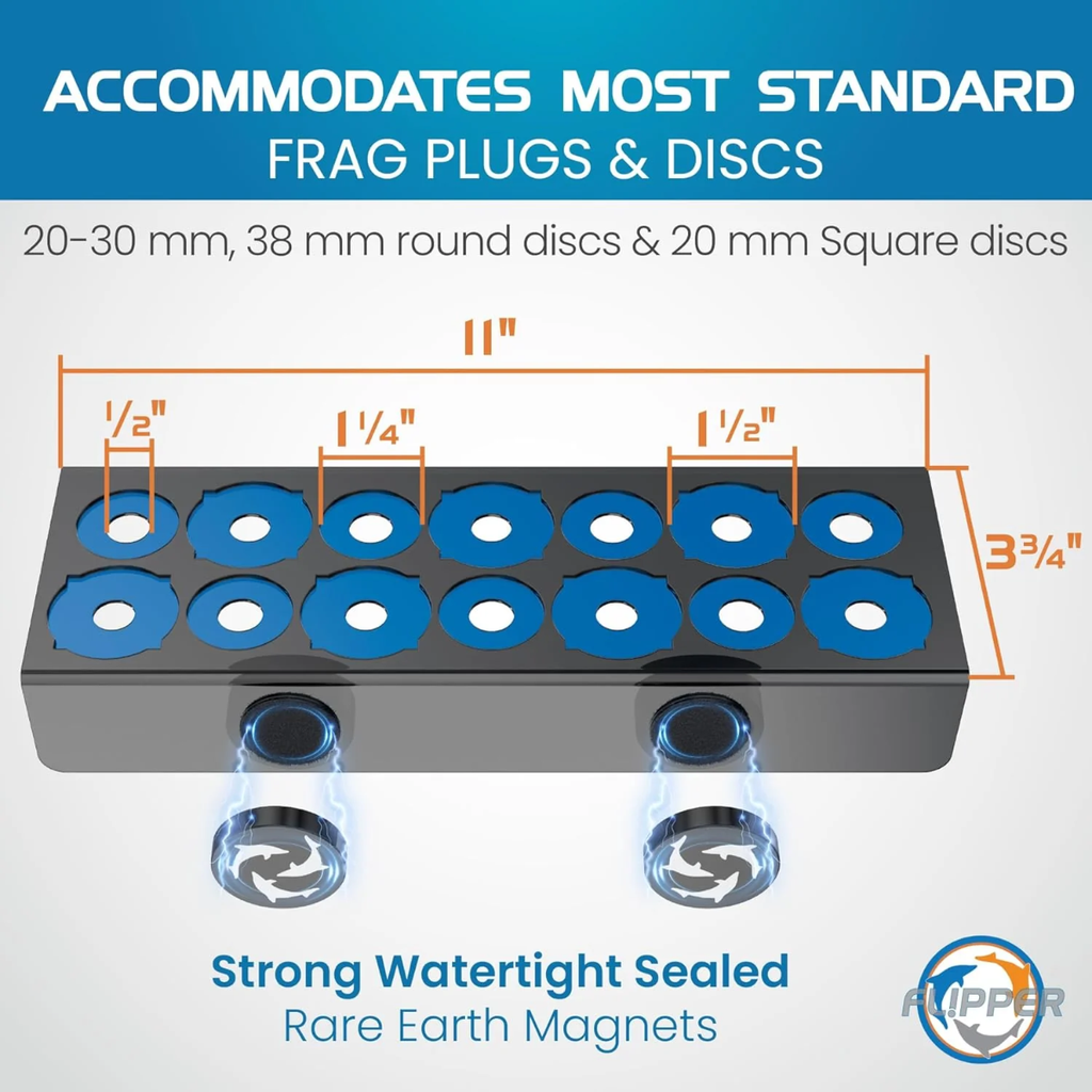 Flipper Magnetic Frag Station - Blue - hold 14 plugs