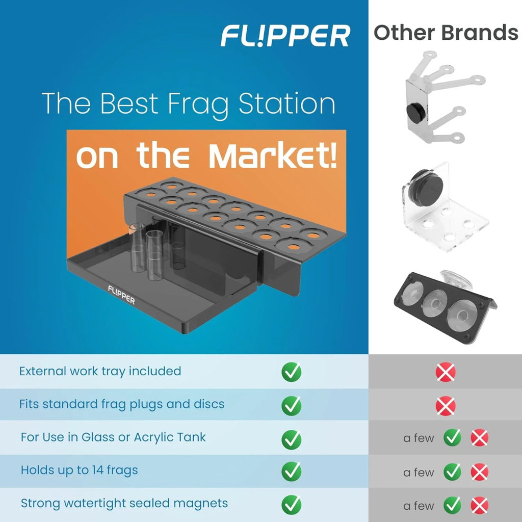 Flipper Magnetic Frag Station - Blue - hold 14 plugs