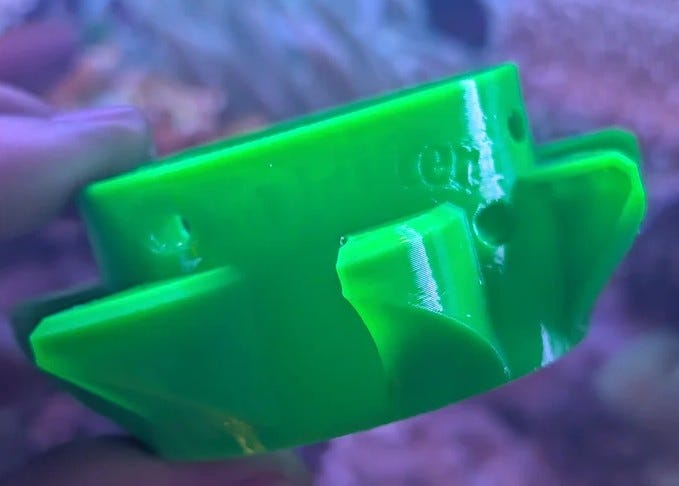 Drifter MINI Floating Fish Feeder - Glow Stick Green