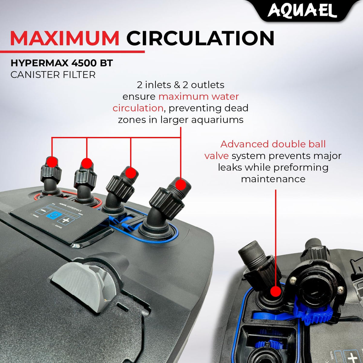 Aquael Hypermax 4500 Bluetooth Canister Filter