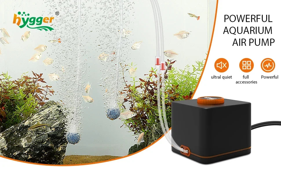 Hygger Dual Pro Aquarium Air Pump