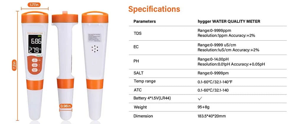 Hygger Water Quality Meter