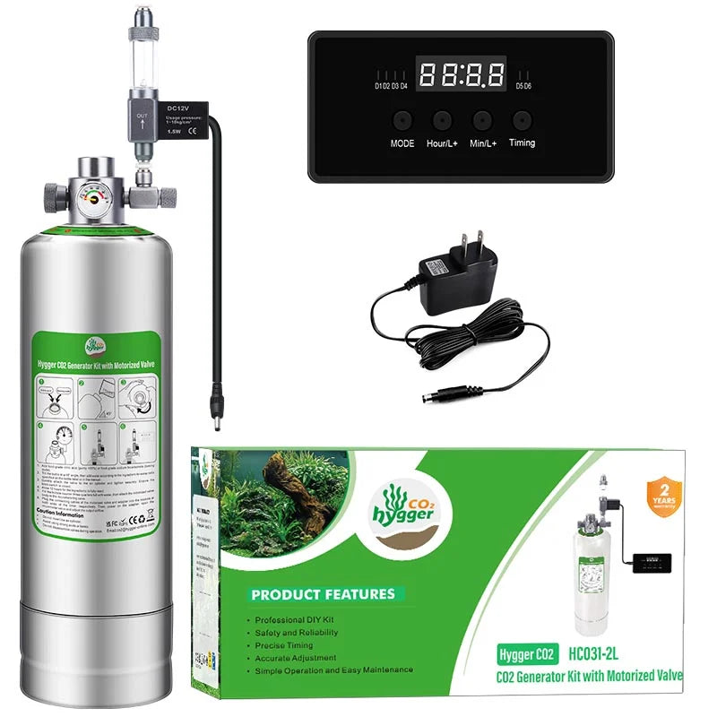 Hygger CO2 Generator Kit w/motorized valve