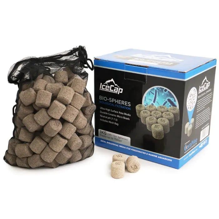IceCap Bio-Cylinder Biological Filter Media (1KG)