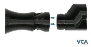 VCA Innovative Marine - 16mm Slip-Fit-Drop Adapter for 1/2" Loc-Line or RFG