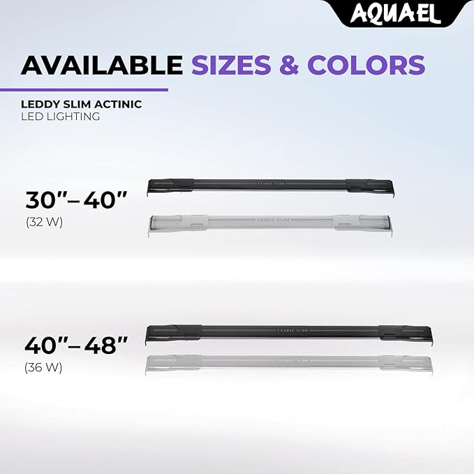 Aquael LEDDY SLIM 36w Actinic LED Fixture 40-48"