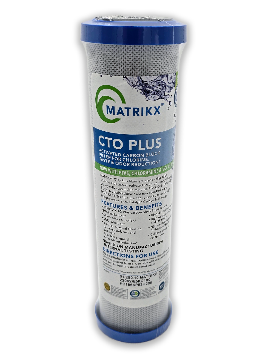 MATRIKX CTO PLUS Carbon Cartridge 2.5"x 10" - 1 Micron