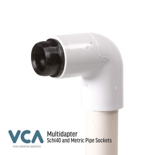 VCA Multidapter 2025-50 - 20-25mm pipe socket  to 1/2in Loc-Line Adapter