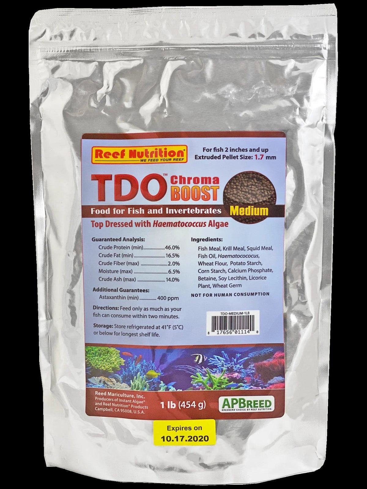 Reef Nutrition Chroma Boost Medium EP1 (1.7 mm) 16 oz