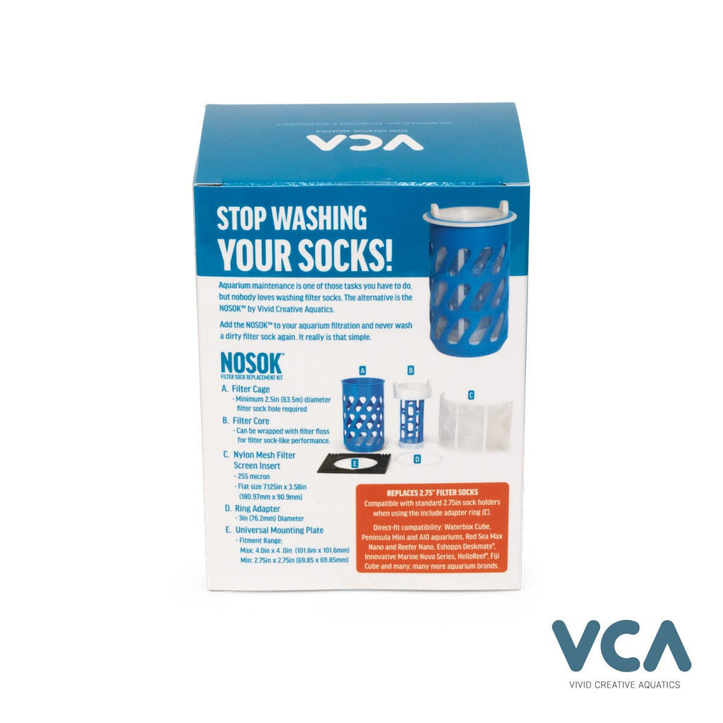 VCA 2.75 in NOSOK – Filter Sock Replacement Kit – NOSOK275