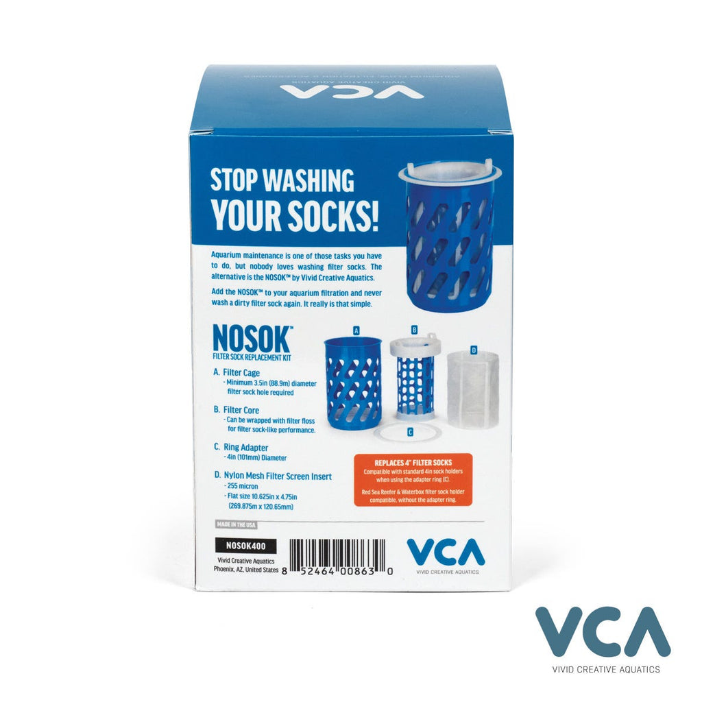VCA 4 in NOSOK – Filter Sock Replacement Kit – NOSOK400
