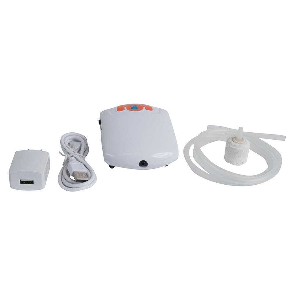 Penn-Plax Cascade Air Charger 1 Single Oulet Rechargeable Battery Air Pump