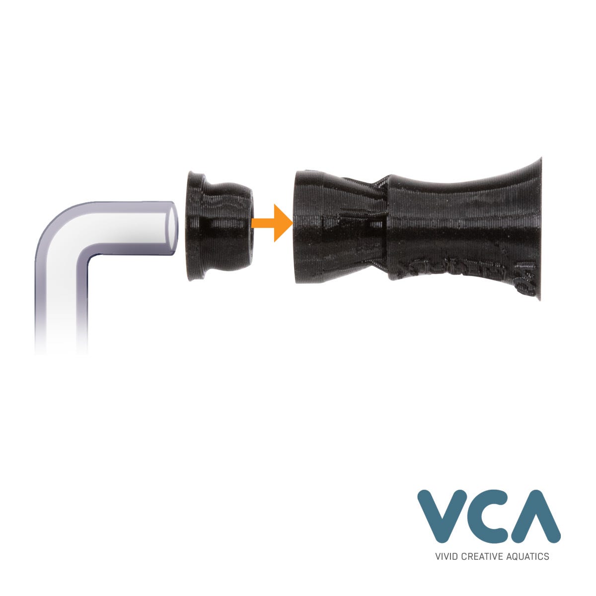VCA Pico Tank Flow Kit with Single Flex-Series 1/4" Random Flow Generator Nozzle